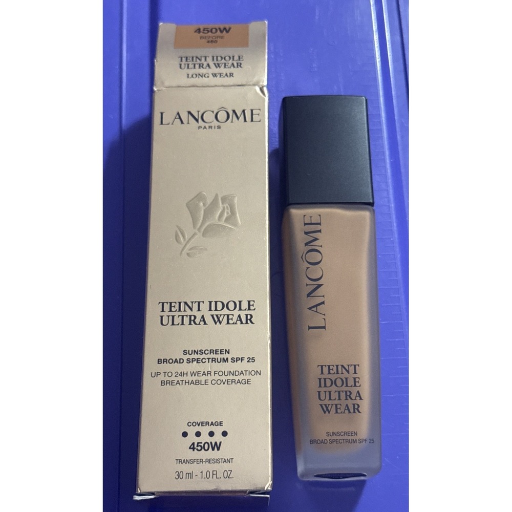 Lancome Teint Idole Ultra Wear Spf25 Foundatin  1.0oz/30ml New 450W